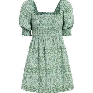 COPY - NWOT HILL HOUSE HOME ATHENA DRESS XS GREEN BROCADE